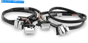 クロームパーツ クロームハンドルバーコントロールスイッチハーリーソフトダイナスポーツスターロードキング96-06 CHROME HANDLEBAR CONTROL SWITCHES HARLEY SOFTAIL DYNA SPORTSTER ROAD KING 96-06