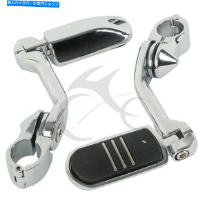N[p[c 32mmN[px̍HGWK[hyOn[[c[Ô߂ɃtBbg 32mm Chrome Long Angled Highway Engine Guard Foot Pegs Fit For Harley Touring