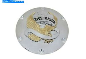 N[p[c n[[Nb`Jo[5z[04AbvX|[cX^[Yh[h/S[hCu Harley Clutch Cover 5-Hole 04-UP Sportsters domed Chrome/Gold live to Ride New