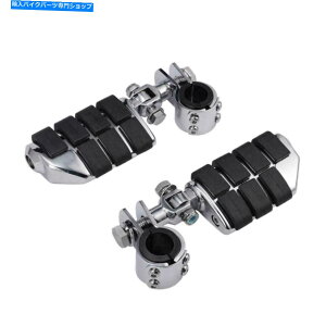 �N���[���p�[�c Harley Davidson Touring�̂��߂̃N�����n�C�E�F�C����PEGS�}�E���g�N�����v1-1 / 4  Chrome Highway Footpeg Foot Pegs Mount Clamps 1-1/4 For Harley Davidson Touring�y���s�A���i�z