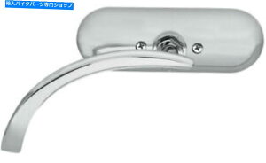 クロームパーツ Arlen Ness - 13-406 - マイクロダイキャストミニオーバルミラー、左 - クロム Arlen Ness - 13-406 - Micro Die-Cast Mini Oval Mirror, Left - Chrome
