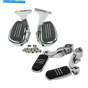 �N���[���p�[�c Harley Electra Road Glide�̂��߂̃N������q�̏����t�b�g�y�O�N�����v Chrome Passenger Floorboards & Foot Pegs Clamps for Harley Electra Road Glide�y���s�A���i�z