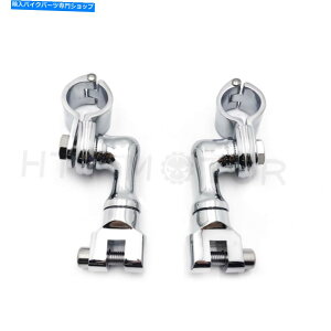 N[p[c Harley 1 1/2 "1.5"GWK[hnCEFCyȎ Chrome Foot Peg Mounts For HARLEY 1 1/2" 1.5" Engine Guard Highway Pegs Footpeg