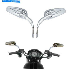 �N���[���p�[�c �n�[���[�c�[�����OElectra Glide Ultra Limited CVO�̂��߂�2�{�N���[�������̃��A�~���[ 2X Chrome Tribal Rear Mirrors For Harley Touring Electra Glide Ultra Limited CVO�y���s�A���i�z