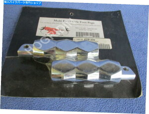 N[p[c Grizzle Fist Billet Chromen[[tbgyO\tgg[jOGNgOChFLSTF Grizzle Fist billet chrome Harley foot pegs softail touring electra glide flstf