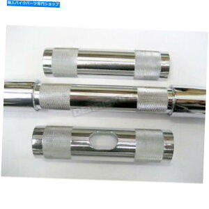 N[p[c Ch1ЃNݕt1.25C`W1 "o[ - WO806 Wild 1 Inc. Chrome Knurled 1.25 in. Riser Adapter To Standard 1" Bar - WO806