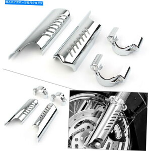 �N���[���p�[�c Harley Heritage Softail Classic FLSTC�̂��߂̃N�����J���[�̃t�H�[�N���b�O�̕Ό��� Chrome Color Lower Fork Leg Deflectors for Harley Heritage Softail Classic FLSTC�y���s�A���i�z
