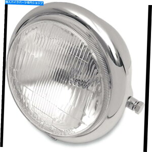 N[p[c hbOXyVDS-280036TCh}EgH4wbhCg5-3 / 4 "N Drag Specialties DS-280036 Side Mount H4 Headlight 5-3/4" Chrome