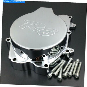 �N���[���p�[�c YAMAHA 2003-2006 YZF-R6 / 2006 YZF-R6S�N���[�������̃G���W���X�e�[�^�J�o�[ Engine Stator Cover For Yamaha 2003-2006 YZF-R6/2006 YZF-R6S Chrome Left Side�y���s�A���i�z