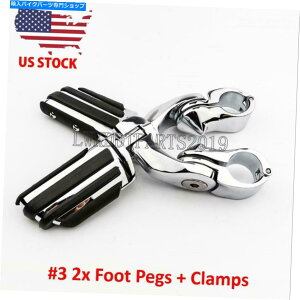 �N���[���p�[�c 1 1/4 Chrome�V���[�g�A���O�������\�ȍ������H�̑�PEG���n�[���[�c�[�����O�̂��߂Ƀt�B�b�g 1 1/4 Chrome Short Angled Adjustable Highway Foot Pegs Fit For Harley Touring�y���s�A���i�z