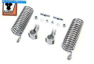 N[p[c 7 "V[gXvOLbgtbgibNpwbh61 74" El 1936-1952 Chrome 7" Seat Spring Kit Flat Knuckle Panhead 61 74" EL 1936-1952 FL 1941-1957 Chrome