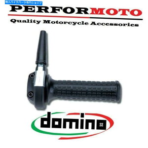 N[p[c Vertigo̎]Ԃɍ悤ɍ̃ObvtĂDomino Ghepard ChromeXbg Domino Ghepard Chrome Throttle with Black Grips to fit Vertigo Bikes