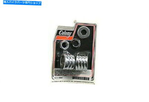 �N���[���p�[�c V-Twin�ɂ��n�[���[�_�r�b�h�\���̂��߂̃N�����O���[�u�X�^�C���̃t�����g�A�N�X���X�y�[�T�[�L�b�g Chrome Groove Style Front Axle Spacer Kit for Harley Davidson by V-Twin�y���s�A���i�z