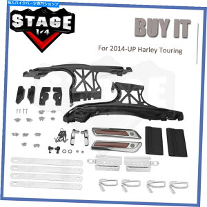 N[p[c 1̃^b`J̃ThobOb`Wn[hEFAJo[Lbg14+n[[c[O One Touch Opening Saddlebag Latch Lids Hardware Cover Kit For 14+ Harley Touring