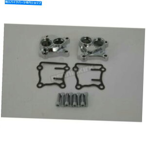 �N���[���p�[�c V�c�C�������N���[���^�y�b�g�J�o�[�L�b�g - 17964-99 V-Twin Manufacturing Chrome Tappet Cover Kit - 17964-99�y���s�A���i�z