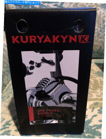 クロームパーツ Kuryakyn 1688コローシュラメンダル12V USB電源 - ドットアメタバーゲット＃16-オリジナルのタイトルを表示 Kuryakyn 1688 クロームハンドルバー 12V USB電源ポートアダプタハーレーダビッドソン ＃16- show original title