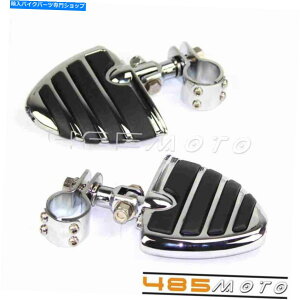N[p[c n[[̂߂̃I[goCHGWK[h1-1 / 8 "NvEBOtbgybOtbgXg Motorcycle Highway Engine Guards 1-1/8" Clamp Wing Footpeg Foot Rest For Harley