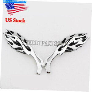 N[p[c Honda Shadow VT Aero Spirit VLX 600 750 1100̂߂Chrome FlameI[goC̃~[ Chrome Flame Motorcycle Mirrors for Honda Shadow VT Aero Spirit VLX 600 750 1100