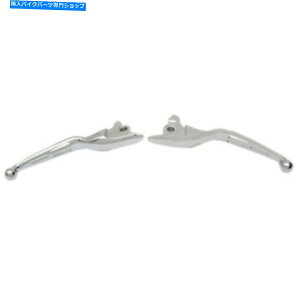 �N���[���p�[�c �h���b�O�N���[���X���b�g�t���n���h�u���[�L�������N���b�`���o�[17-18�n�[���[�c�[�����O Drag Chrome Slotted Hand Brake & Hydraulic Clutch Levers 17-18 Harley Touring
