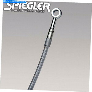N[p[c SpieglerXeXґgtgu[LCLRCCRMtBbgV92CN[U[99 Spiegler Stainless Braided Front Brake CLR Line CRM Fit Victory V92C Cruiser 99