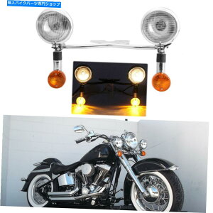 N[p[c Chrome UniversalI[goCʉߋ쓮X|bg^[MCgo[ Chrome Universal Motorcycle Passing Driving Spot Fog Turn Signal Light Bar