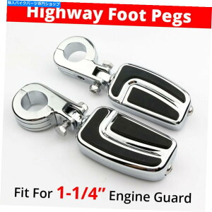 �N���[���p�[�c Harley Tour Street Road Glide Touring�̂��߂̃n�C�E�F�C�̃t�b�g�y�O�}�E���g Chrome 1-1/4 Highway Foot Pegs Mount For Harley Tour Street Road Glide Touring�y���s�A���i�z