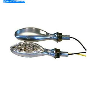 N[p[c k s LED~j}[J[CgAȉ~`AubVONi15 LEDj25-8913 K S LED ULTRA MINI-MARKER LIGHTS, OVAL, BRUSHED CHROME (15 LEDS) 25-8913