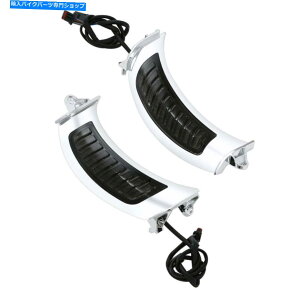 N[p[c NLEDTCh}[J[^[n[[[hOChFLTRX 2015-2019 Chrome LED Side Marker Turn Signal Light For Harley Road Glide FLTRX 2015-2019