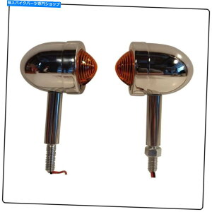 N[p[c CGtB[heېMW / 2 "XeN|NVbNfB5AC5AG5 Royal Enfield Bullet Turn Signal W/ 2" Stem Chrome | Classic Models B5, C5, G5