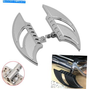 �N���[���p�[�c �y�A�I�[�g�o�C�N���[���A���~���y�O�q�D�̏��̓n�[���[�ɍ����ăt�B�b�g���܂� Pair Motorcycle Chrome Aluminum Foot Pegs Passenger Floorboards Fit For Harley�y���s�A���i�z