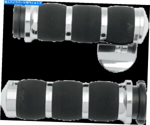 N[p[c GC{Obv - AIR-90-CH-FLY-B - Xbg{XtGANbVObvAN Avon Grips - AIR-90-CH-FLY-B - Air Cushioned Grips with Throttle Boss, Chrome