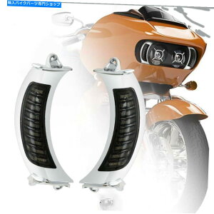 N[p[c LEDTCh}[J[Ao[^[MCgtBbgn[[c[O[hOCh15-19 LED Side Marker Amber Turn Signal Light Fit For Harley Touring Road Glide 15-19