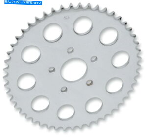 N[p[c hbON[51tbgAzC[XvPbgW / 530`F[1986-1999n[[ Drag Chrome 51 Tooth Flat Rear Wheel Sprocket w/ 530 Chain 1986-1999 Harley