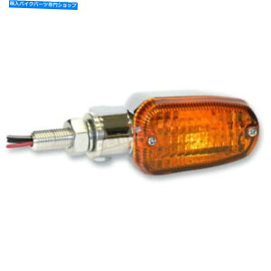 �N���[���p�[�c K��S�N�������M��W /�A���o�[�����Y��3���C���[ - 25-7701cm K & S Chrome Incandescent Turnsignals w/Amber Lens and Three-Wires - 25-7701CM�y���s�A���i�z