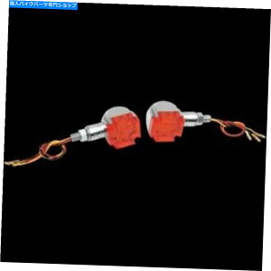 N[p[c }^LED}[J[CgEMGO CHROME / RED 61-99155 Maltese LED Marker Lights Emgo Chrome/Red 61-99155