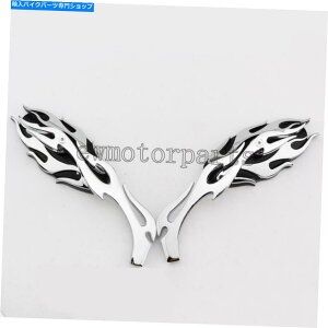 N[p[c n[[N[U[`bp[JX^̂߂̃Nt[I[goC̃obNTCh~[ Chrome Flame Motorcycle Rearview Side Mirrors for Harley Cruiser Chopper Custom