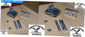 �N���[���p�[�c �n�[���[�c�A�[PAK�p�b�N�p�N�������b�`�L�b�g�̃y�A Pair of Chrome Latch Kits for Harley Tour Pak Pack�y���s�A���i�z
