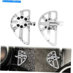 N[p[c CNCJbgN[Ȁq̏̃tA{[htbgyO̓n[[ɃtBbg CNC Cut Chrome Rear Passenger Floorboards Floor Boards Foot Pegs Fit For Harley