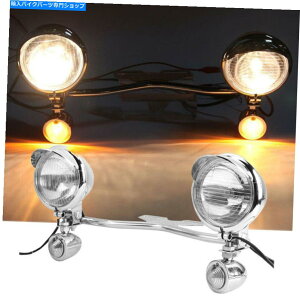 N[p[c Harley Davidson Softail Fatboy FlstfpNʉߐMCgo[ Chrome Passing Turn Signals Light Bar For Harley Davidson Softail FatBoy FLSTF