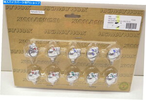 N[p[c Highway Hawk 03-103 Chrome Skull Bolts 10s[XZbgSZ M6 NOS Highway Hawk 03-103 Chrome Skull Bolts 10 Piece Set SZ M6 NOS