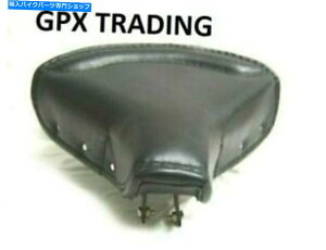 N[p[c CI[goĈ߂̃NXvOṽtg\V[g BLACK LEATHER FRONT SOLO SEAT WITH CHROME SPRINGS COMPLETE FOR ROYAL Motorcycle