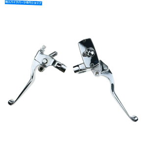 �N���[���p�[�c �N���[��7/8 "22mm�n���h���o�[�X�J�����U�[�o�[�u���[�L�N���b�`���o�[�I�[�g�o�C�N���[�U�[ Chrome 7/8" 22mm Handlebar Skull Reservoir Brake Clutch Lever Motorcycle Cruiser