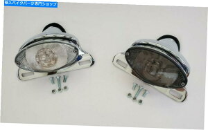 N[p[c I[goCCATEYÉANA܂̓X[NỸNuPbgƃe[Cg𓱂܂ Motorcycle Cateye led tail light With chrome Bracket in Clear or Smoked Lens