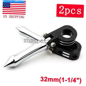 N[p[c I[goC1 1/4 "NbVnCEFCo[GWK[htbgyO}EgNvN Motorcycle 1 1/4" Crash Highway Bar Engine Guard Foot Pegs Mount Clamp Chrome
