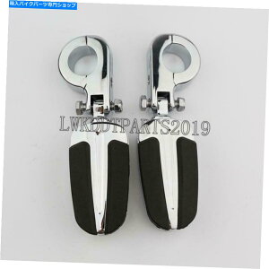 �N���[���p�[�c Harley Road King Street Glide 1-1 / 4�C���`�̂��߂�Chrome�������H�̑���PEG�}�E���g�t�B�b�g Chrome Highway Foot Pegs Mount Fit For Harley Road King Street Glide 1-1/4 Bars�y���s�A���i�z