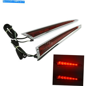 N[p[c N[AThobOTChԂLEDe[Cg̃NX[h2010-2014 Chrome Rear Saddlebag Side Red LED Tail Light for Victory Cross Roads 2010-2014