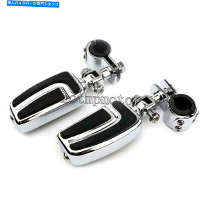 �N���[���p�[�c �n�[���[ - �_�r�b�h�\�����[�h�L���O�t���̂��߂̃I�[�g�o�C�N���[���n�C�E�F�C�t�b�g�y�O Motorcycle Chrome Highway Foot Pegs For Harley-Davidson Road King FLHR