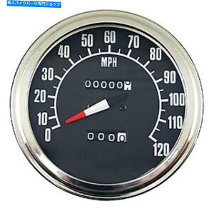 N[p[c FL 1947-1967FX OEM 67127-73pUltima ChromebL2F1䗦Xs[h[^[ Ultima Chrome Plated 2:1 Ratio Speedometer For FL 1947-1967 & FX OEM 67127-73