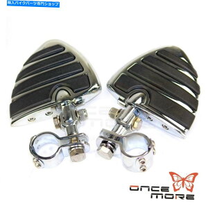 N[p[c NI[goC1.5 "GWK[h`[unCEFCEBOX^CtbgXgtbgyO Chrome Motorcycle 1.5" Engine Guard Tube Highway Wing Style Footrest Foot Pegs