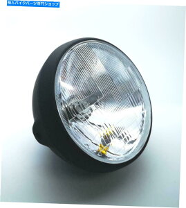 N[p[c jo[TNVbN}bgubNwbhv7 "TCh}Egz_؃}n Universal Classic Matt Black Headlamp 7" Side Mount Honda Kawasaki Suzuki Yamaha